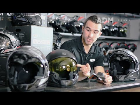 Casque AMS Mission Carbon avec visière double électrique - Image 4