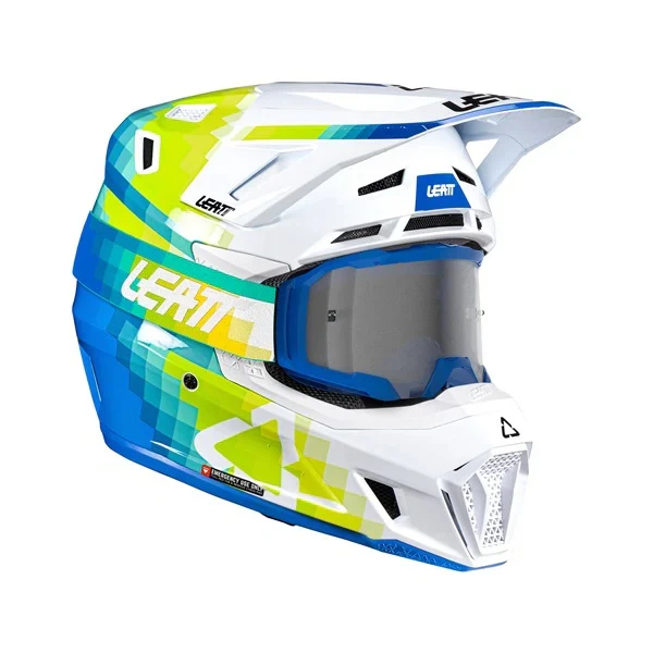 Casque de Motocross 7.5 V26 Pixel Lunette Incluse