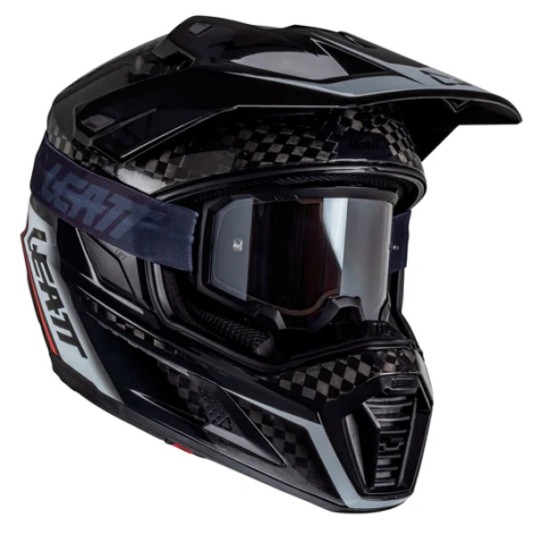 Casque de Motocross ADV 9.5 V25 en Carbone avec Lunettes Incluses