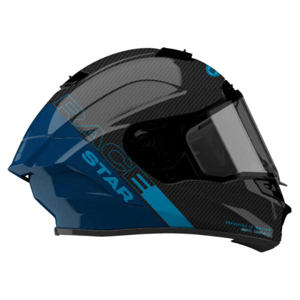 Casque Intégral de Moto Race Star DLX Flex Strike Carbone