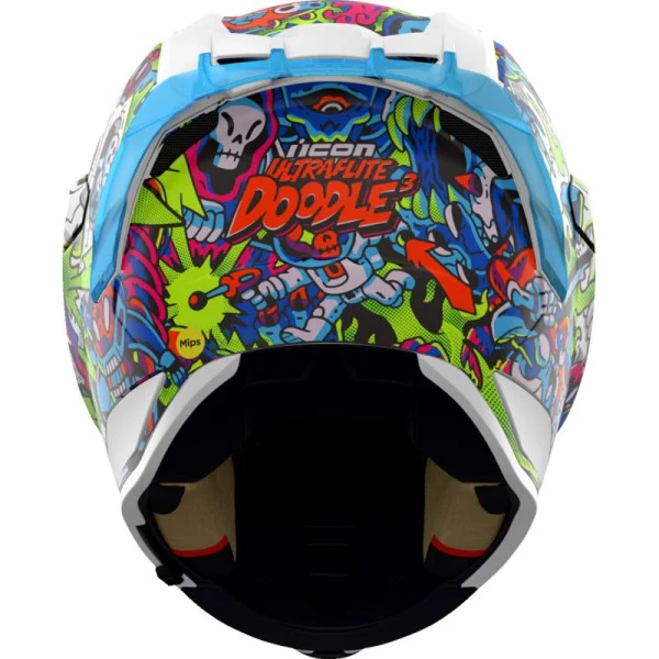 Casque Intégral de Moto Ultraflite Doodle 3 - Image 3
