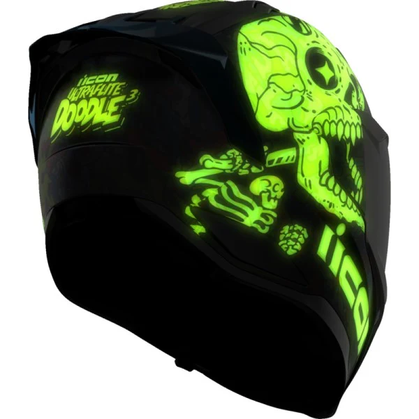 Casque Intégral de Moto Ultraflite Doodle 3 - Image 9