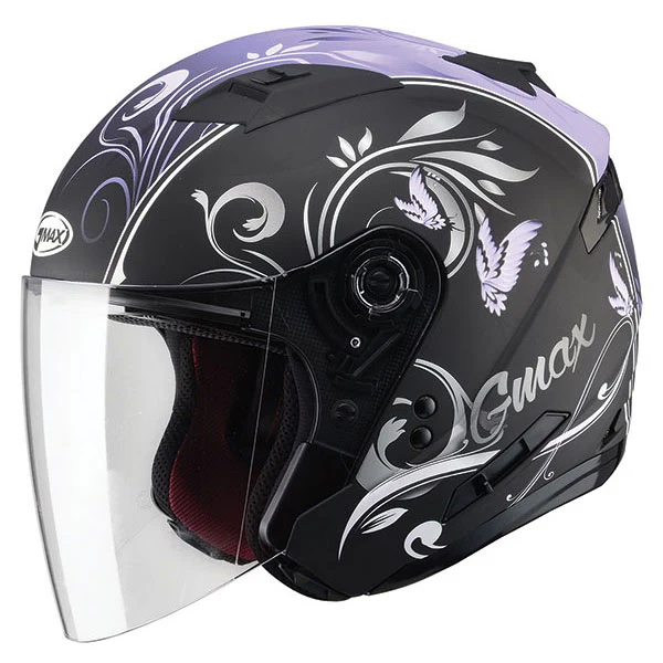 Casque Ouvert de Moto OF77 Graphic Butterfly - Liquidation