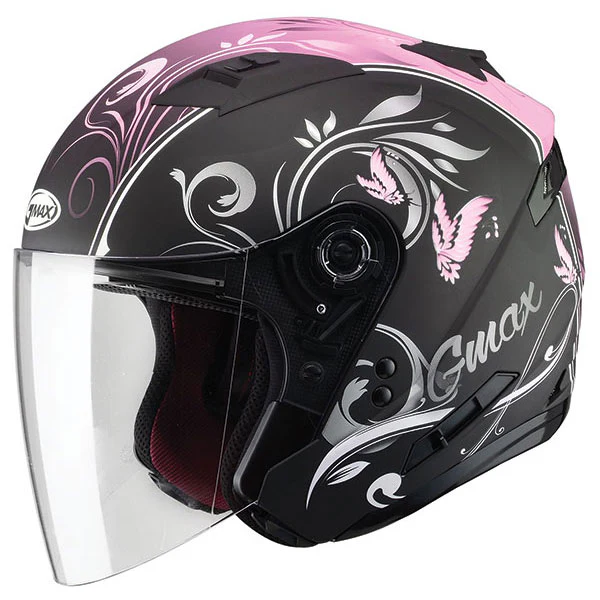 Casque Ouvert de Moto OF77 Graphic Butterfly - Liquidation - Image 2