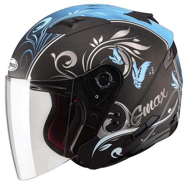 Casque Ouvert de Moto OF77 Graphic Butterfly - Liquidation - Image 3