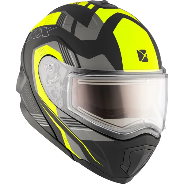 Casque Modulaire de Motoneige Tranz 1.5 AMS Omeg Visière Double Électrique - Liquidation - Image 4