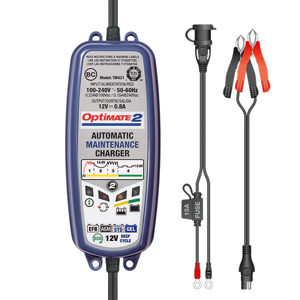 Chargeur Intelligent OptiMate 2 (0.8 Ampères) - Image 3