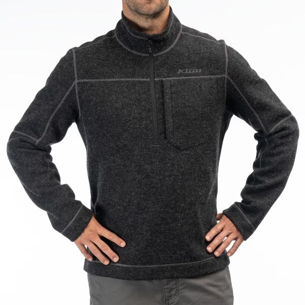 Coton ouaté Bighorn Canyon Wool Fleece ¼ Zip