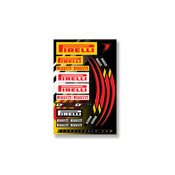 Ensemble d'autocollants Pirelli