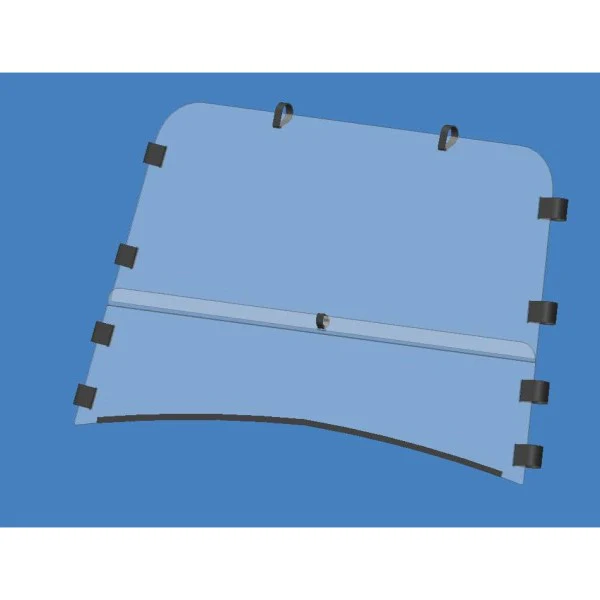Ensemble de Pare-Brise Arctic Cat Prowler Square 2006-11