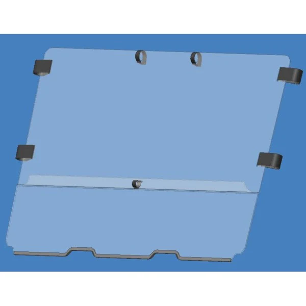 Ensemble de Pare-Brise Polaris Ranger Round Mid 500 570 2010-14