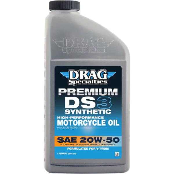 Huile à moteur de Moto DS3 Premium entièrement Synthetic 20W-50 - Drag Specialties - Image 2