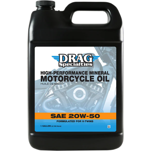 Huile à Moteur de Moto Minérale 20w-50 - Drag Specialties - Image 2