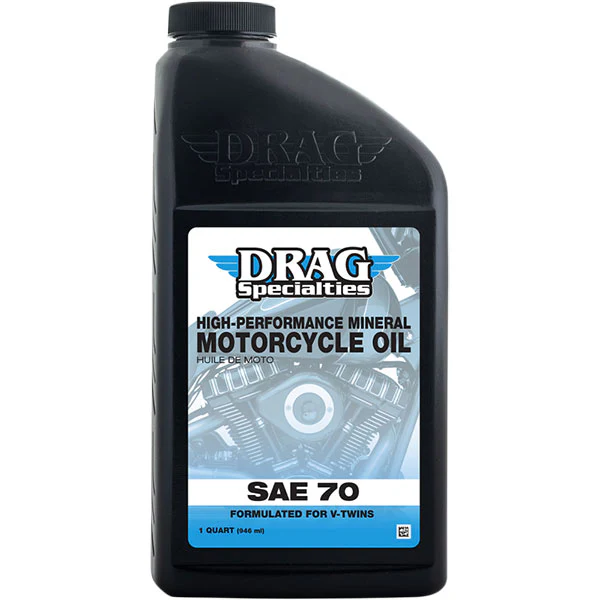 Huile à Moteur de Moto Minérale SAE 70 - Drag Specialties