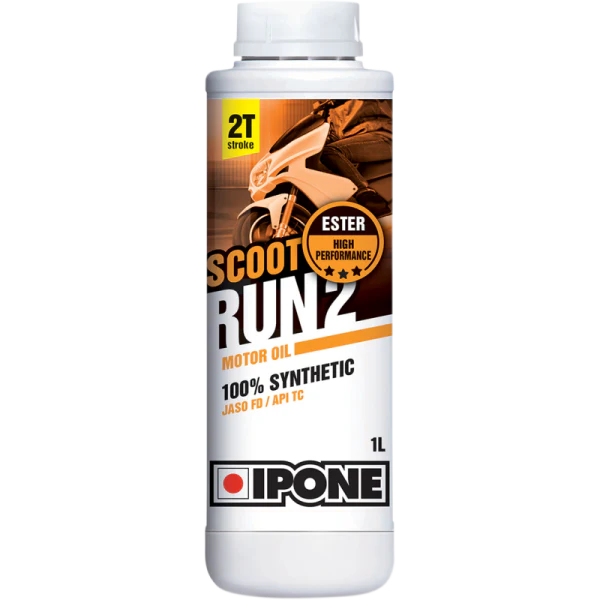 Huile Ipone 100% Synthétique Scoot Run 2T Fraise