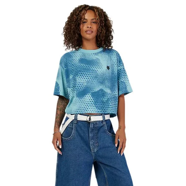 T-Shirt AOP Oversized Crop Tech Femme - Image 3