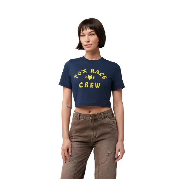 T-shirt Race Crew Cropped Femme - Image 3