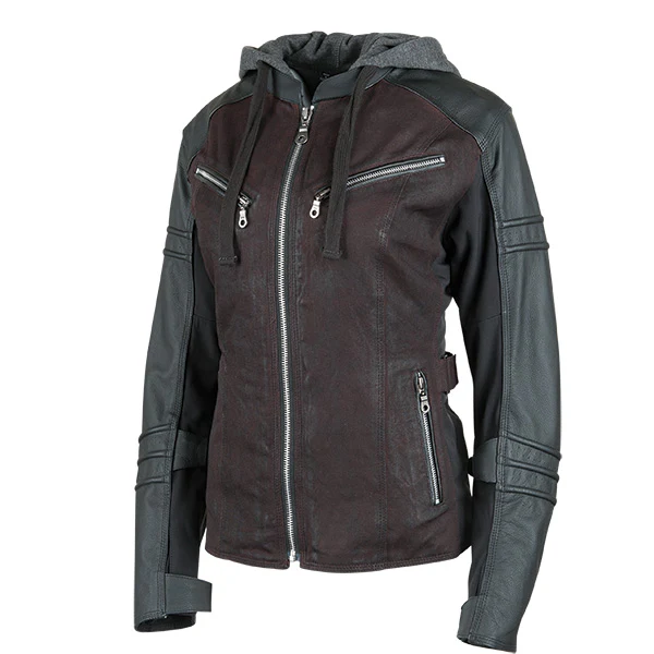 Veste en cuir et toile Street Savvy - Image 3